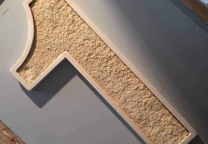 Detail einer Holzgravur